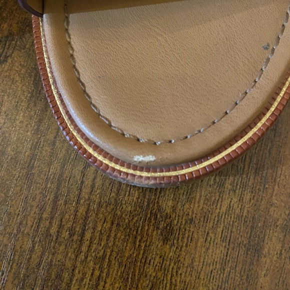 Isola Tan Leather Greek Style Sandals. - Picture 6 of 9